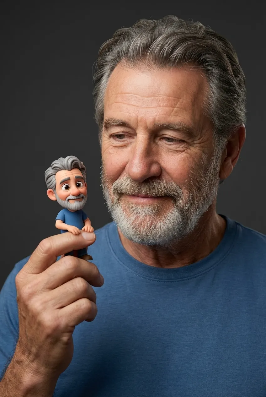 Blending Photorealism with Whimsical 3D Cartoon Miniature Character
