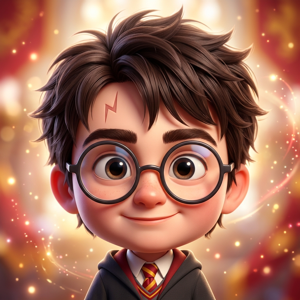 Harry Potter estilo caricatura